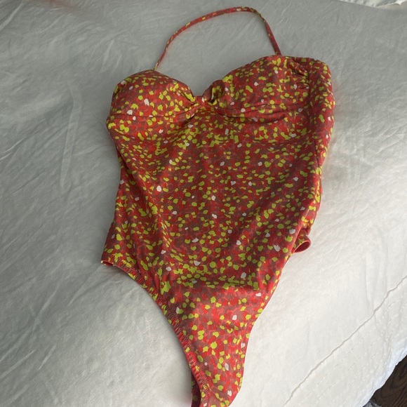 J. Crew Vibrant Multi Color One Piece Swimsuit - Picture 7 of 7